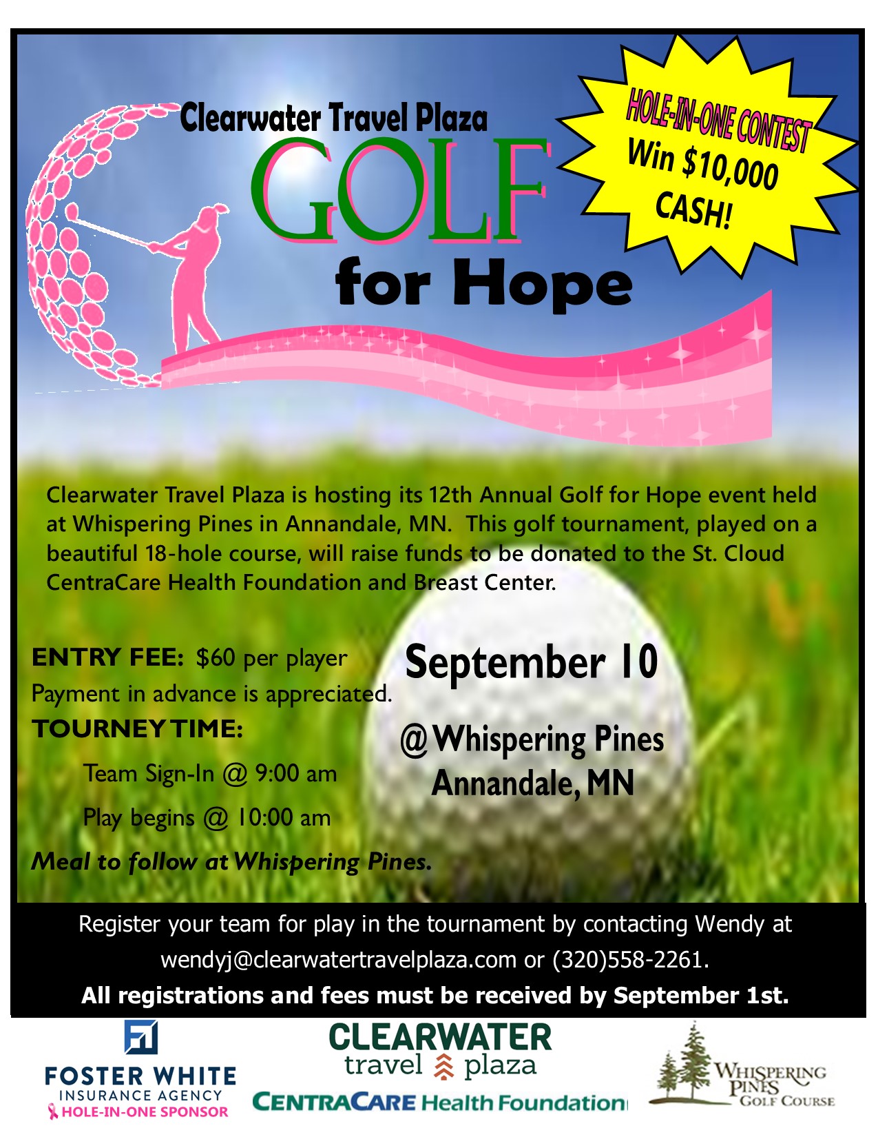 2021 Golf for Hope flyer
