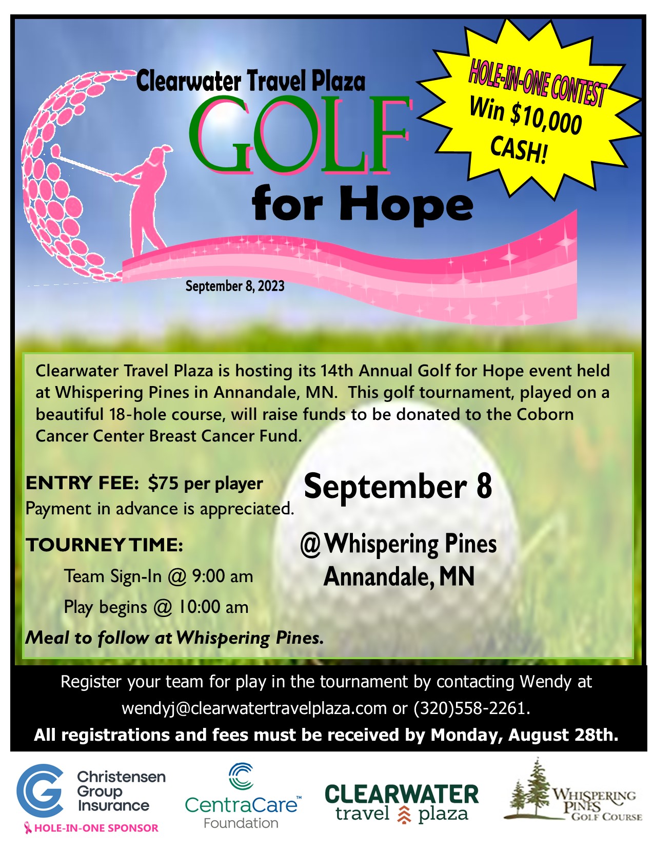 2023 Golf For Hope Flyer