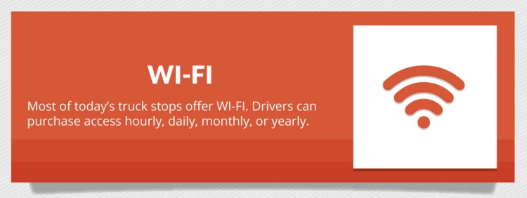WI-FI access for truckers at truck stops