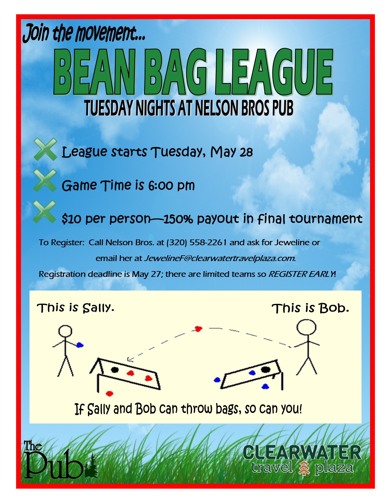 Bean Bag League Flyer 2019