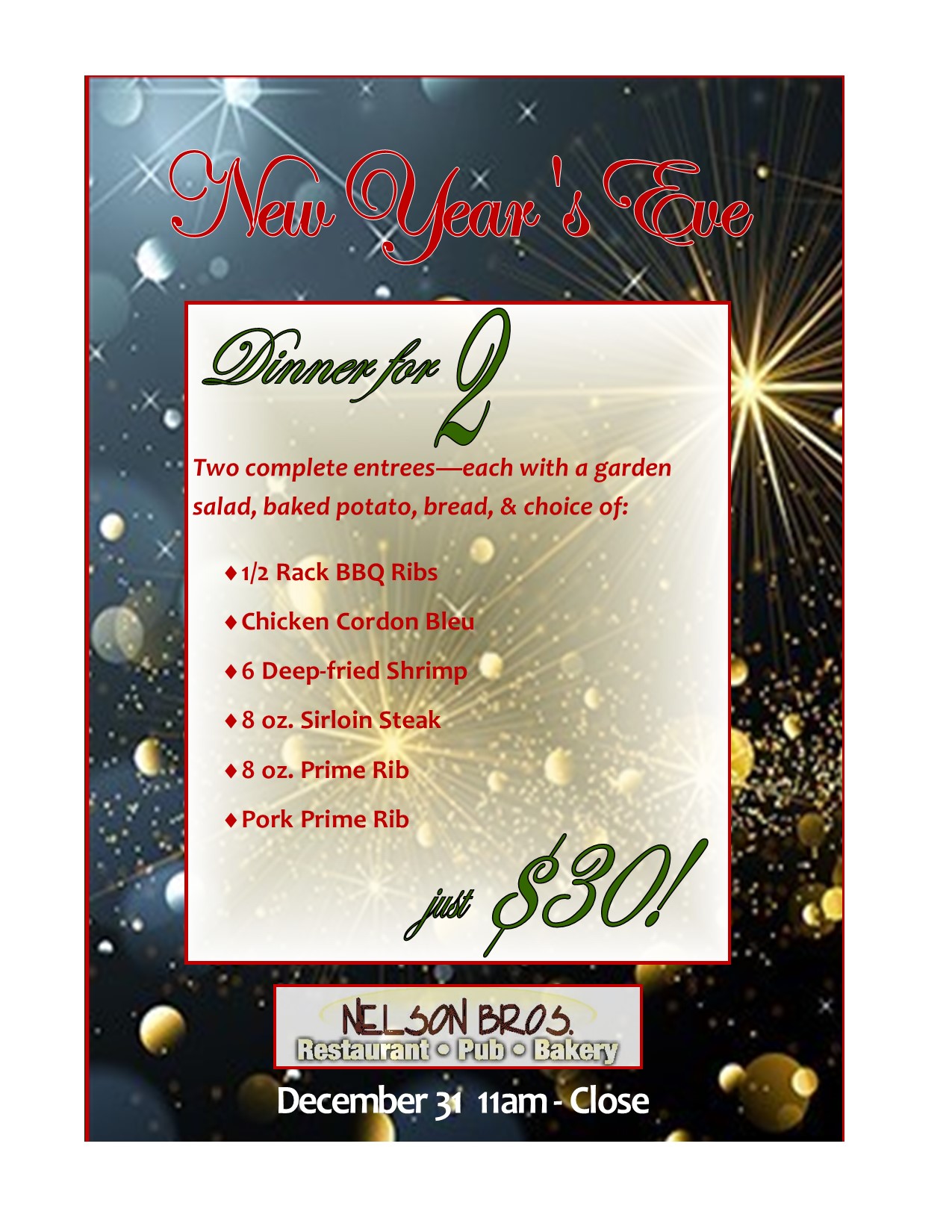 New Years Eve Special